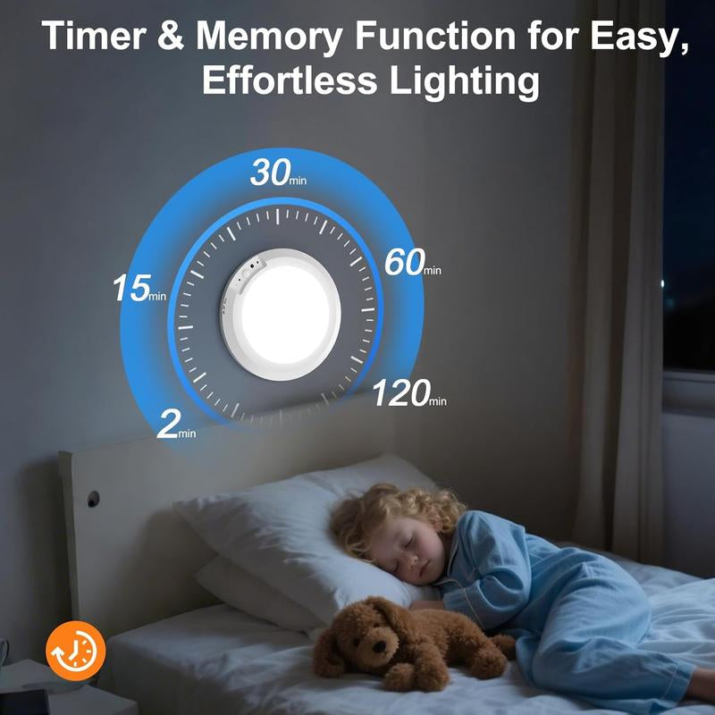 Rechargeable Motion Sensor Ceiling Light with Remote - Magnetic Wireless Ceiling Light Battery Powered for Closet Shower Stairs Shed Hallway Porch Patio Ect