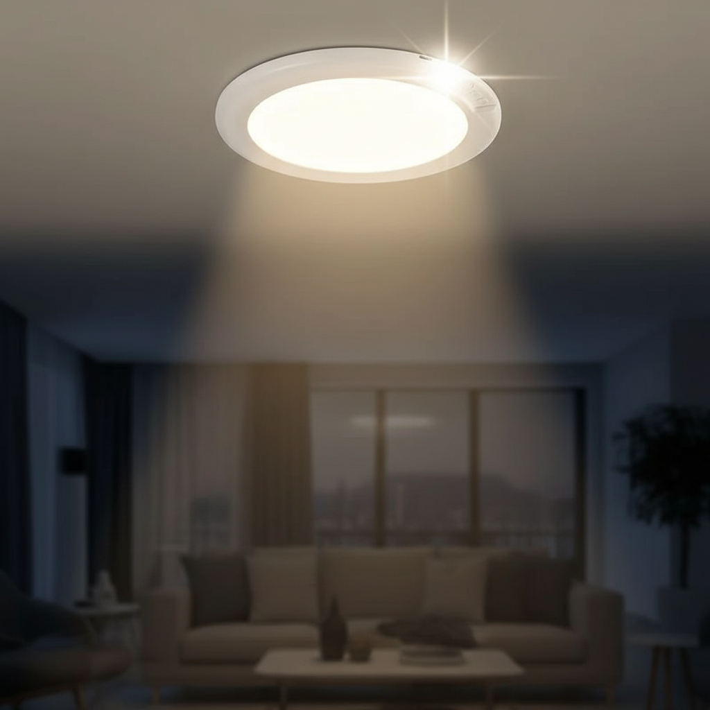 Rechargeable Motion Sensor Ceiling Light with Remote